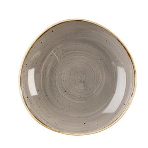 Churchill Stonecast Round Bowl Peppercorn Grey 253mm (Pack of 12) - DM460  - 1
