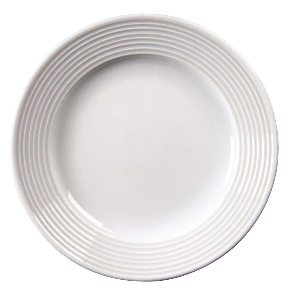 Olympia Linear Wide Rimmed Plates 150mm (Pack of 12) - U089  - 3
