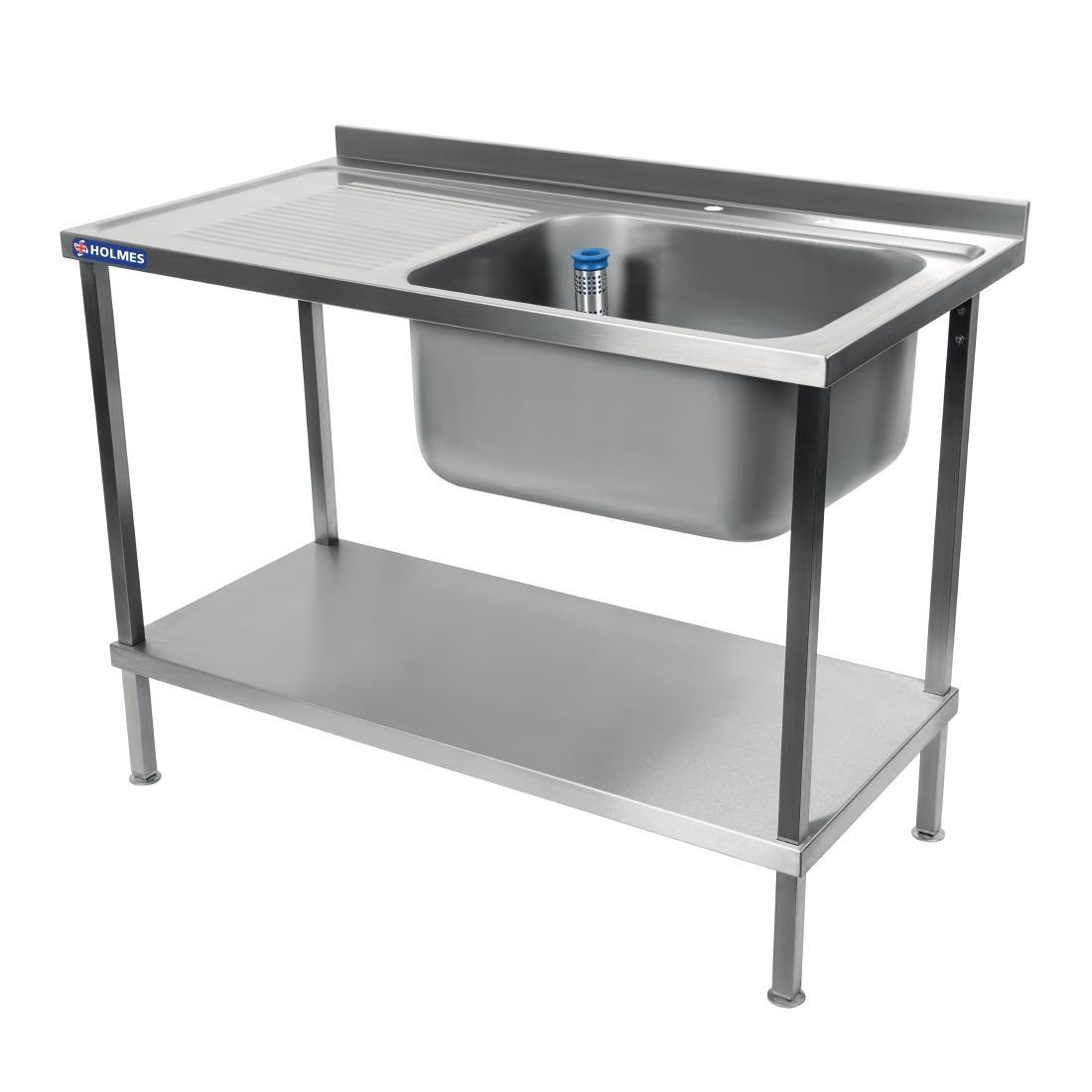 Holmes Fully Assembled Stainless Steel Sink Left Hand Drainer 1200mm - DR387  - 3