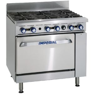 Imperial 6 Burner Natural Gas Oven Range IR6-N - CB100-N  - 1