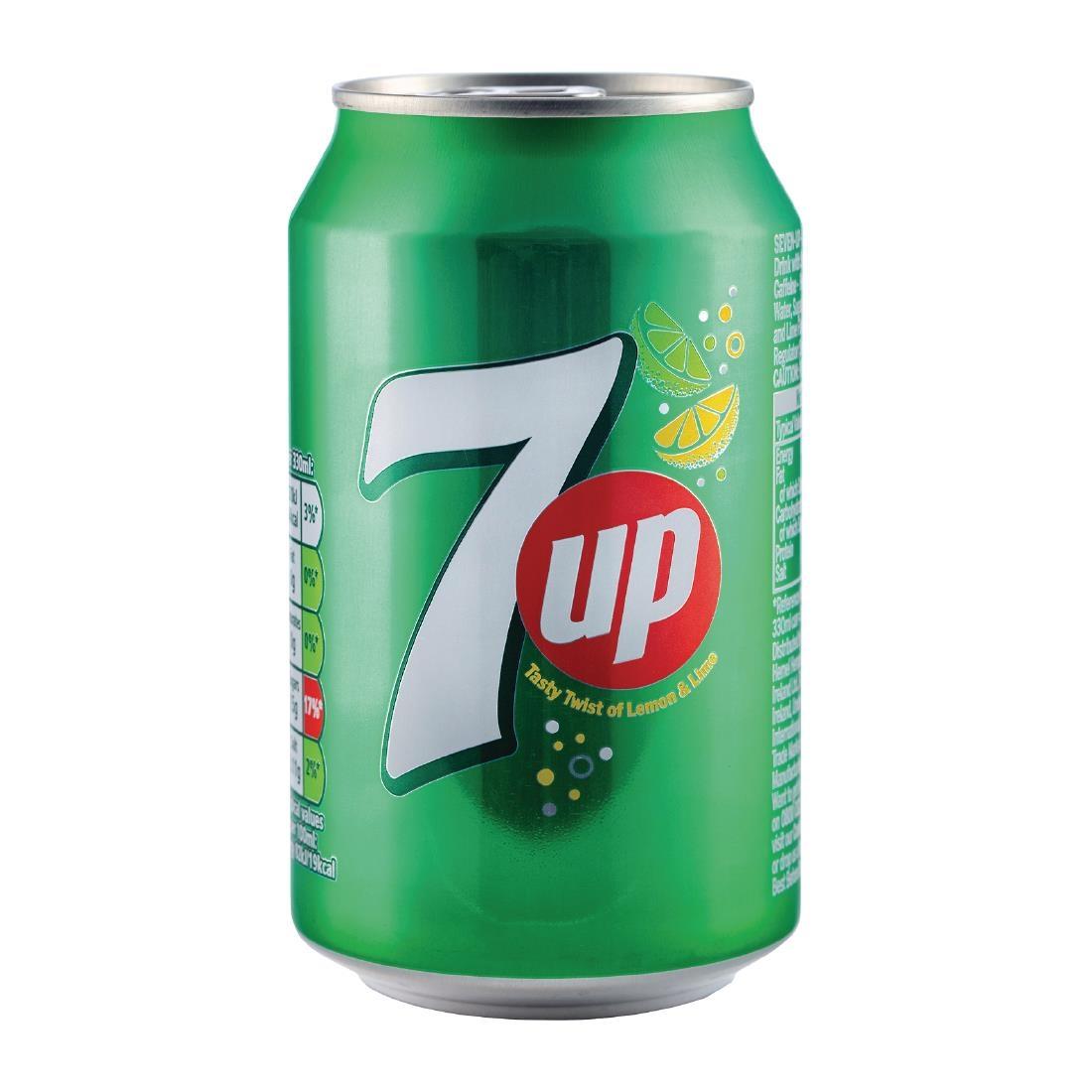 7up Cans 330ml (Pack of 24) - FW836  - 1