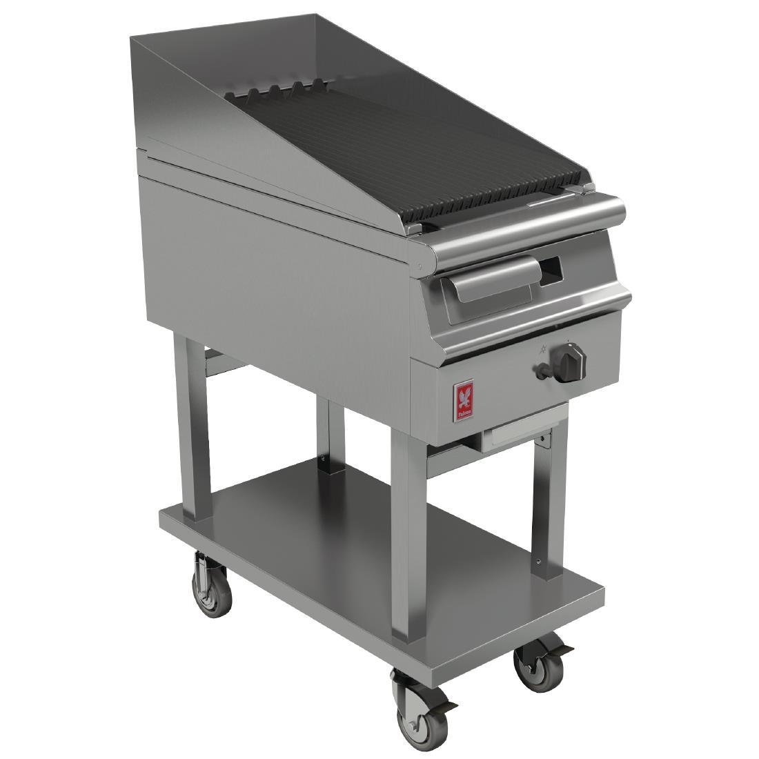 Falcon Dominator Plus Natural Gas Chargrill On Mobile Stand G3425 - GP025-N  - 1