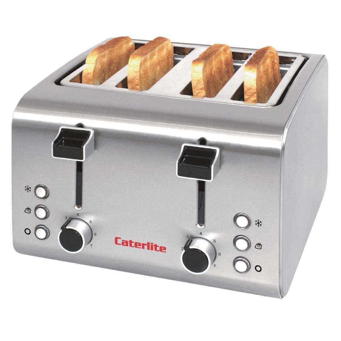Caterlite 4 Slot Stainless Steel Toaster - CP929  - 1
