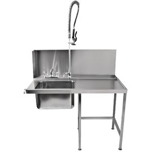 Classeq Pass-Through Dishwasher Table with Spray Mixer T11SENR - GD926  - 1