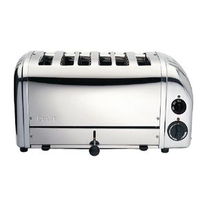 Dualit Bun Toaster 6 Bun Metallic Silver 61028 - CD388  - 1