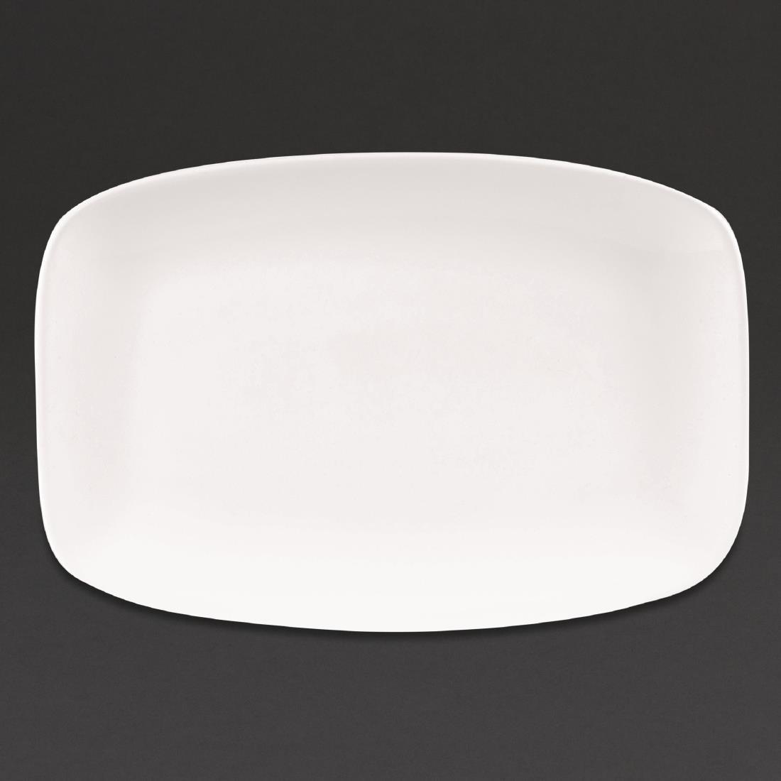 Churchill X Squared Oblong Plates White 199 x 300mm (Pack of 6) - DW340  - 1