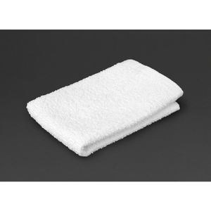 Mitre Essentials Carnival Face Cloth White (Pack of 10) - HB621  - 1