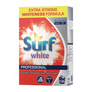 Surf Pro Formula White 130 Wash Laundry Detergent Powder 8.45kg - FT004  - 1