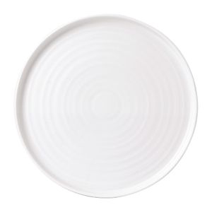 White Walled Plate 10 3/4 " (Box 6) - FE944  - 1