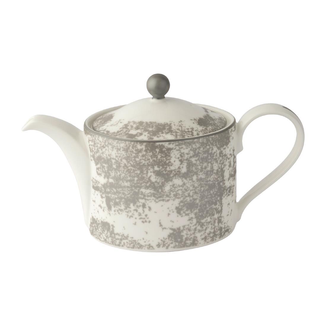 Royal Crown Derby Crushed Velvet Grey Charnwood Tea Pot S S (Pack of 1) - FE118  - 1