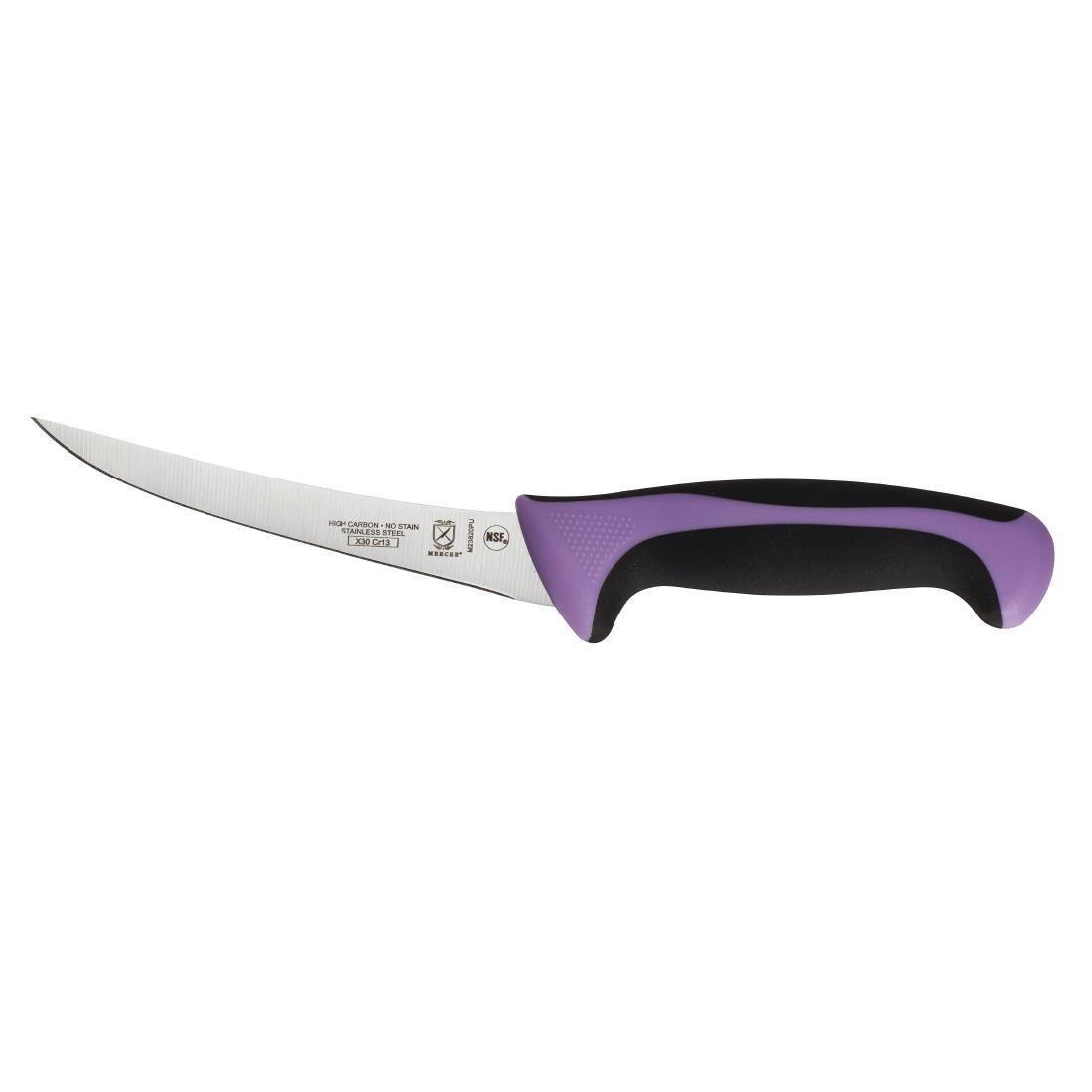 Mercer Culinary Allergen Safety Curved Boning Knife 15cm - FB506  - 1