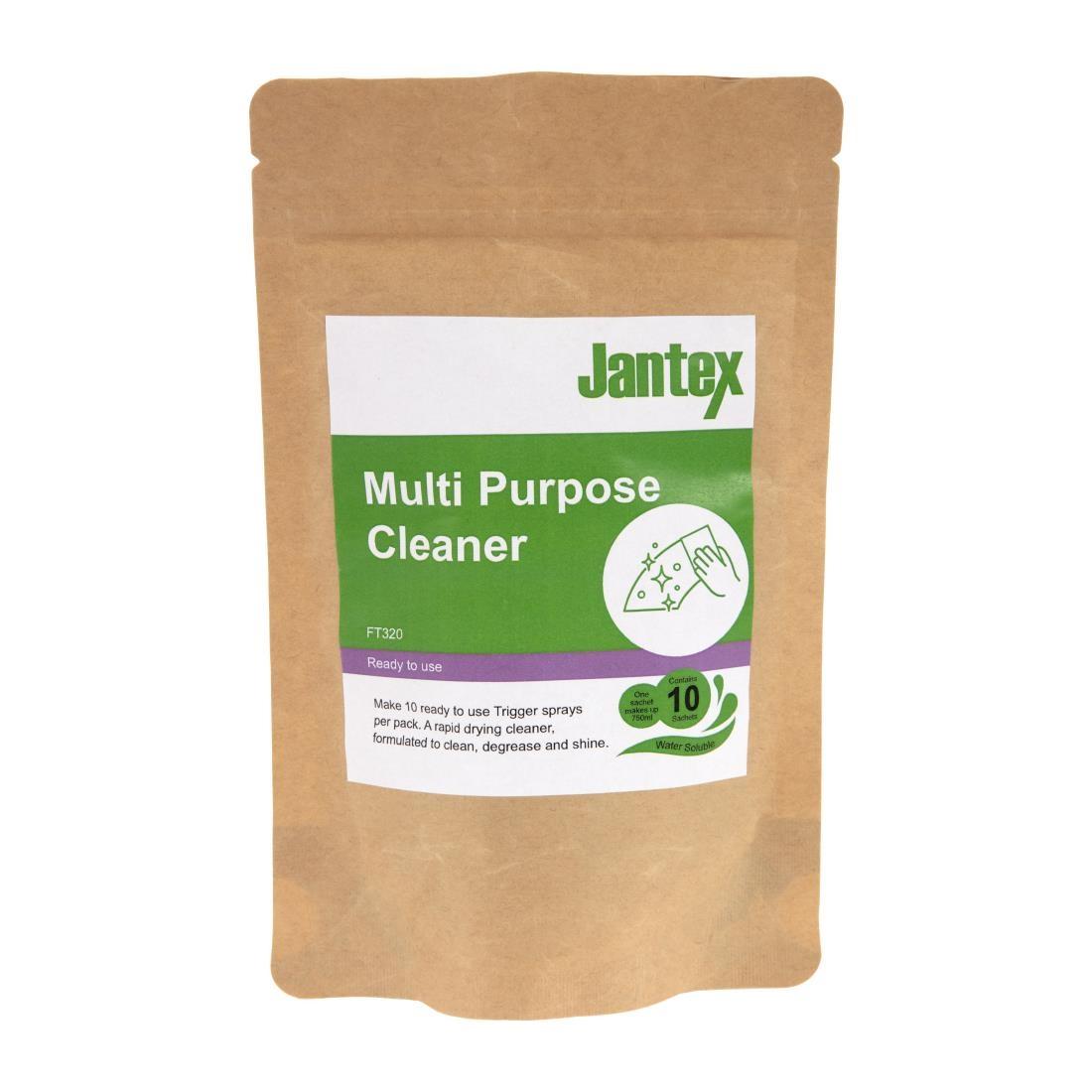 Jantex Green Multipurpose Cleaner Sachets (Pack of 10) - FT320  - 1