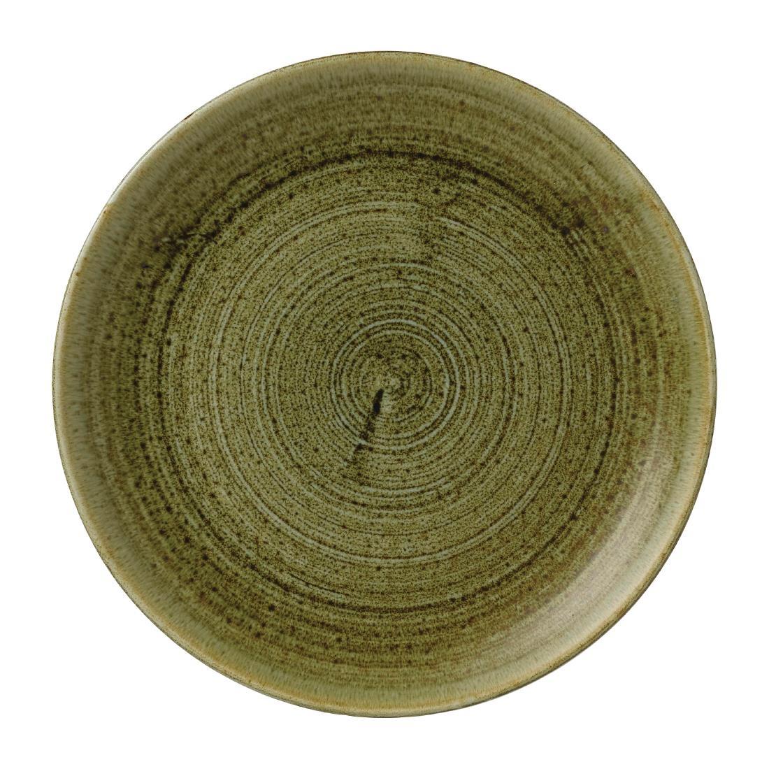 Stonecast Plume Olive Coupe Plate 8 2/3 " (Pack of 12) - FJ929  - 1