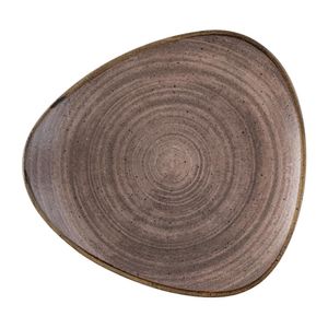Churchill Stonecast Raw Lotus Plate Brown 254mm (Pack of 12) - FS852  - 1