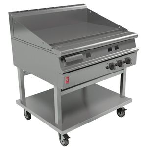 Falcon Dominator Plus 900mm Wide Smooth Natural Gas Griddle on Mobile Stand G3941 - GP049-N  - 1