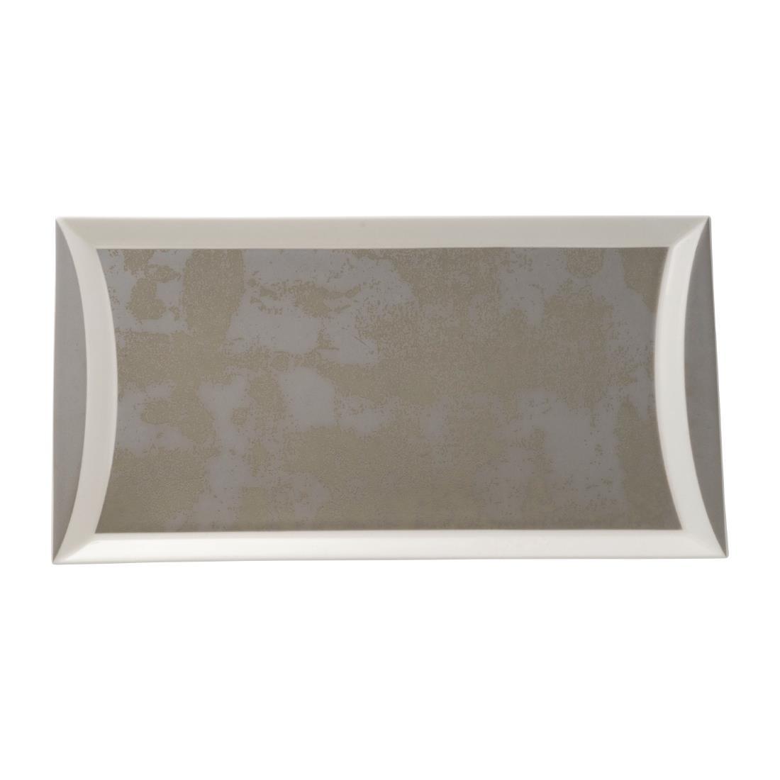 Royal Crown Derby Crushed Velvet Grey Rectangle Tray 320x160mm (Pack of 6) - FE125  - 1