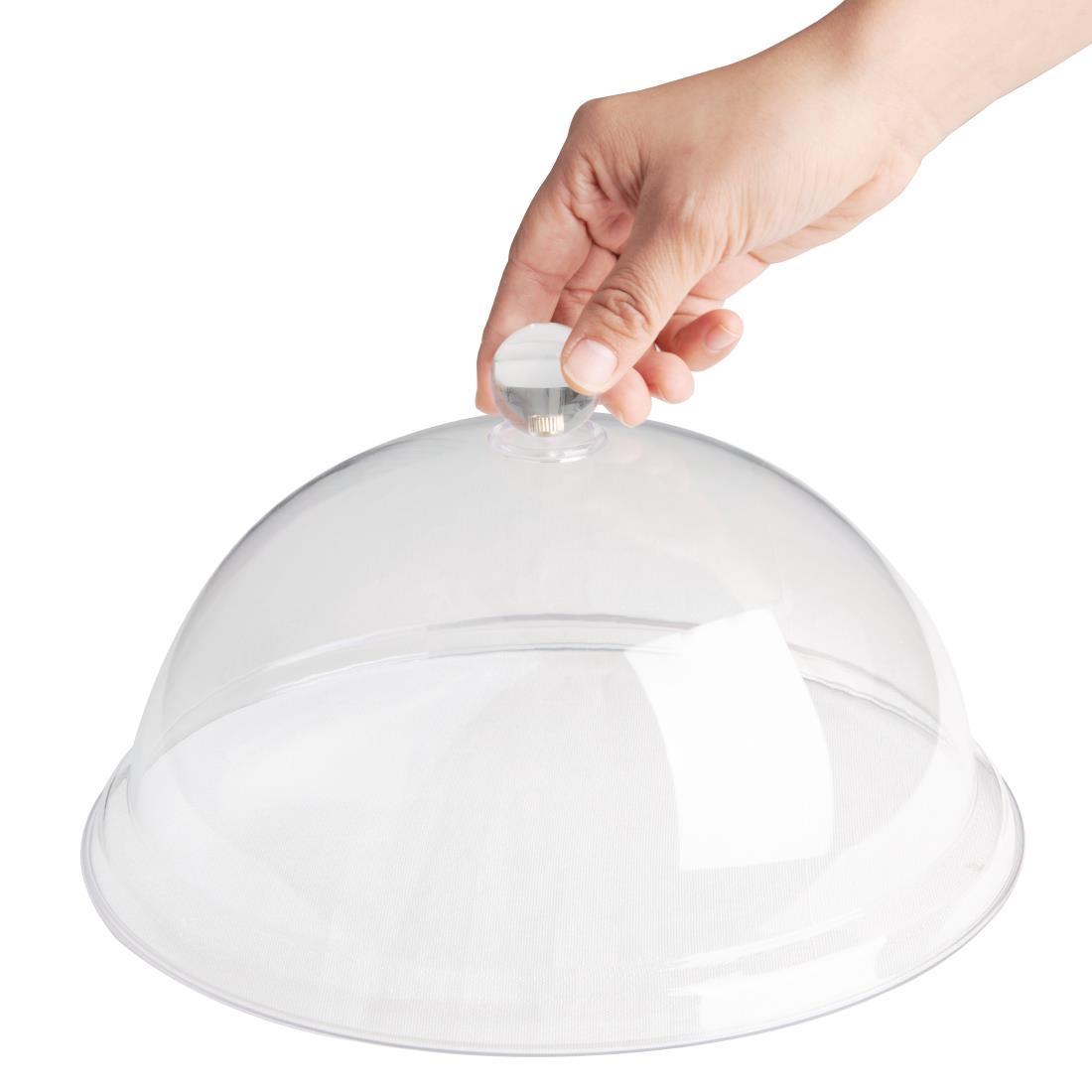 Olympia Kristallon Polycarbonate Domed Cover Clear 260(Ø) x 115(H)mm - FE471  - 3