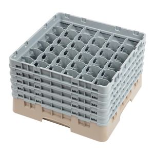 Cambro Camrack Beige 36 Compartments Max Glass Height 257mm - DW559  - 1