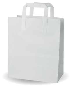 Jumbo White SOS Bag (32x42+14) With Handles (250) (Case of 250) - 179916 - 1