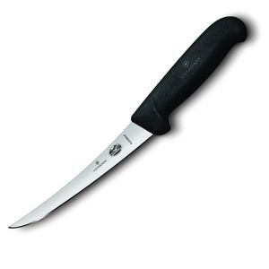 Victorinox Fibrox Boning Knife Narrow Curved Flexible Blade 12cm - CW454  - 1