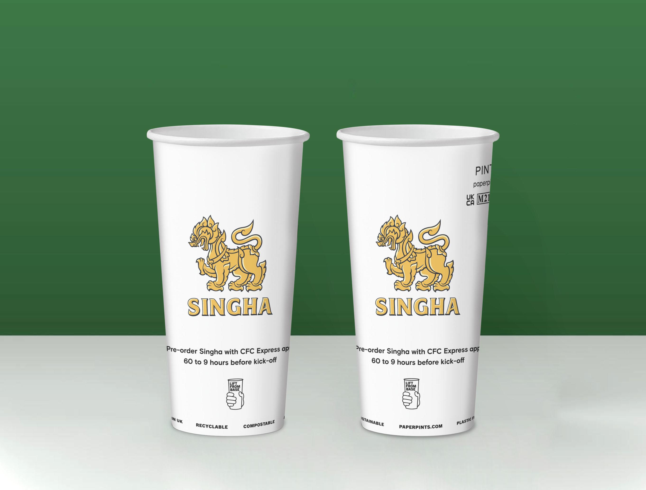 CHELSEA-SINGHA - Singha Beer Chelsea Football Club Paper Pint Cup ...