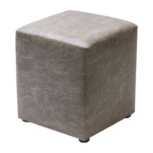 Cube Faux Leather Bar Stool Ash (Pack of 2)