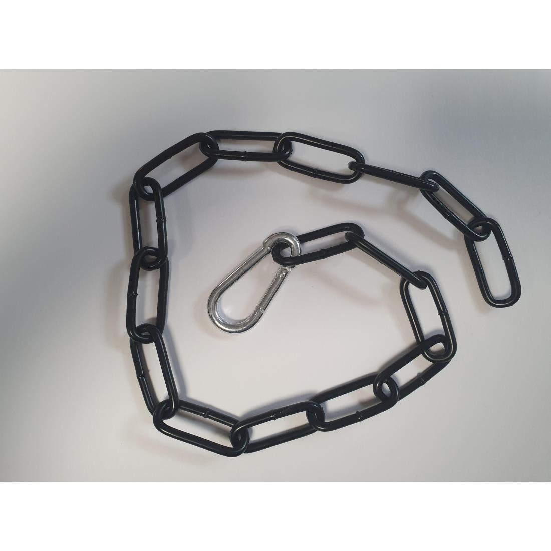 Bolero Black-Plated Barrier Chain 1.5m