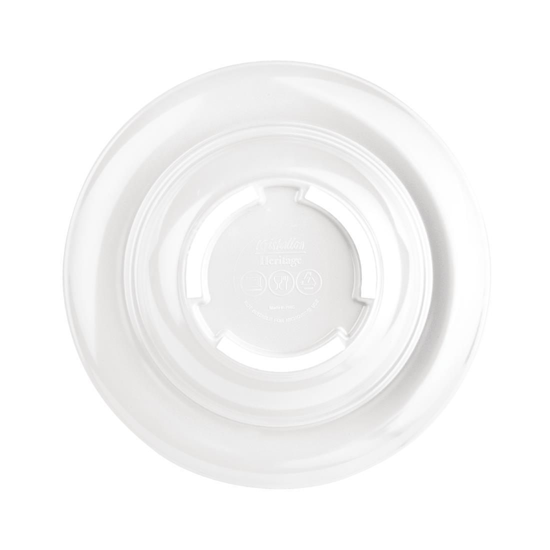 Kristallon Heritage Raised Rim Bowls White 205mm (Pack of 4)