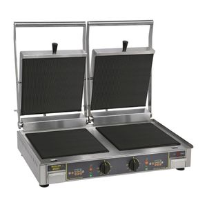 Roller Grill Premium VC DR Double Ribbed Contact Grill