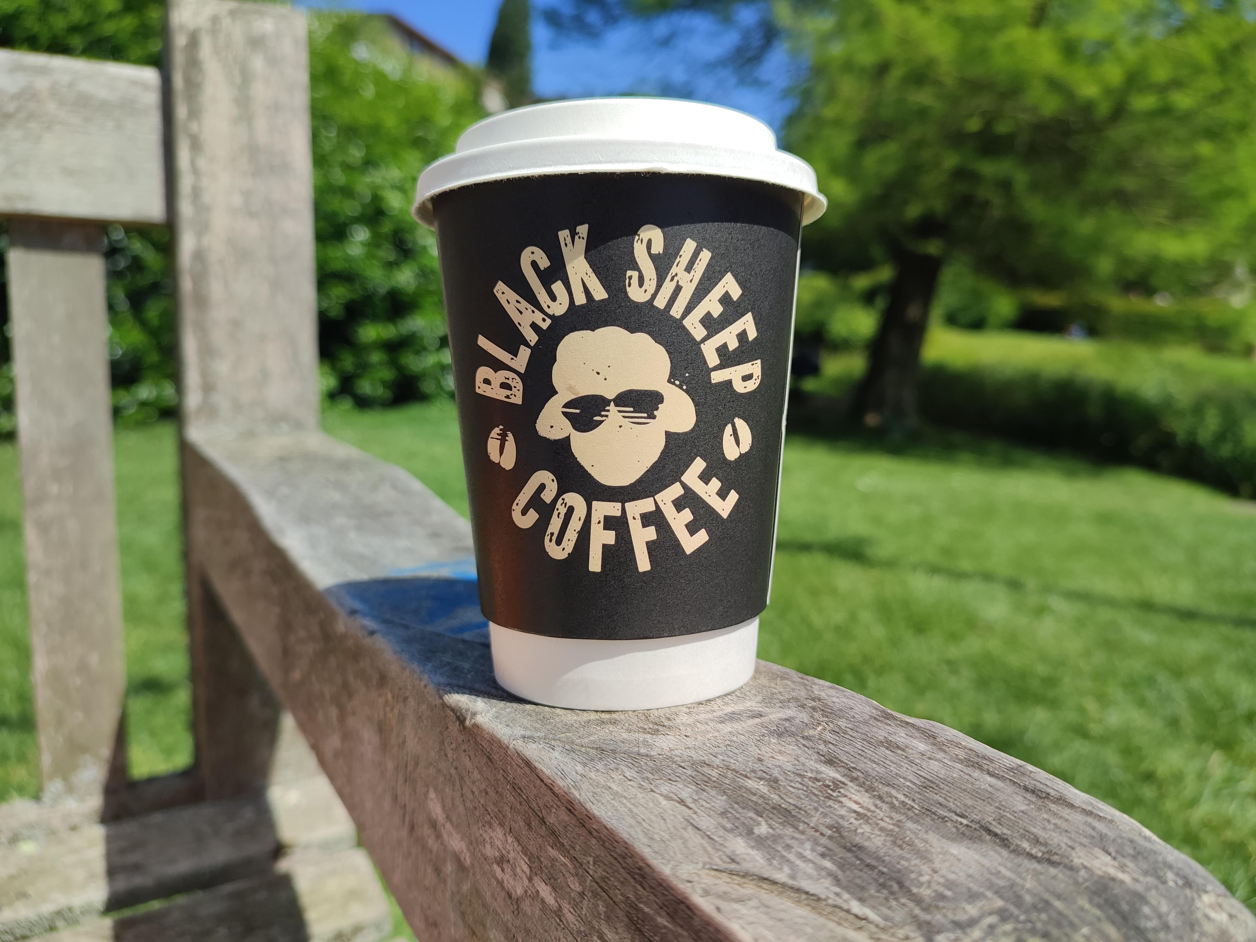 Custom Printed Double Wall 12oz Paper Cups Black Sheep Coffee