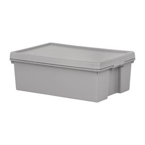 Wham Bam Upcycled Cement Grey Storage Box & Lid 36Ltr