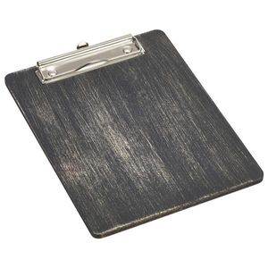 Black Wooden Menu Clipboard A5 18.5x24.5x0.6cm - WMC17BK - 1