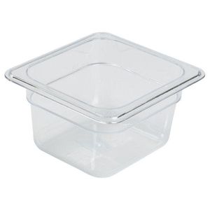 1/6 -Polycarbonate GN Pan 100mm Clear - PC16-100 - 1