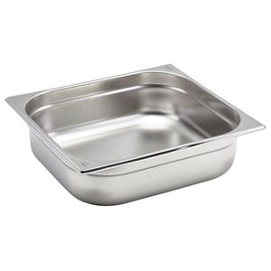 St/St Gastronorm Pan 2/3 - 100mm Deep - GN23-100 - 1