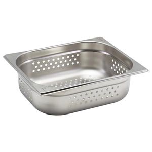 Perforated St/St Gastronorm Pan 1/2 - 100mm Deep - GNP12-100 - 1