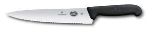 Victorinox Fibrox Chefs Knife Serrated - 22cm Discontinued - 12520-02