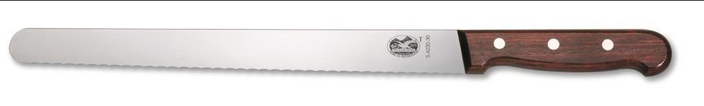Victorinox Slicing Knife Rosewood Rnd Tip Serrated - 25cm Discontinued - 12550-01