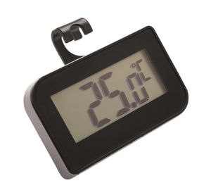 Matfer Fridge Thermometer - Compact Square Black 70mm - 250559 - 11031-01
