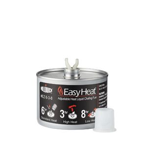 Steelite Easy Heat Adjustable Heat Liquid Chafing Fuel 6 3 or 8 Hour (Pack of 12) - VV4093 - 1