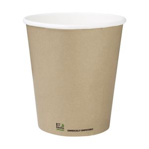 Fiesta Compostable Coffee Cups Single Wall 340ml / 12oz (Pack of 1000) - CU982 - 1