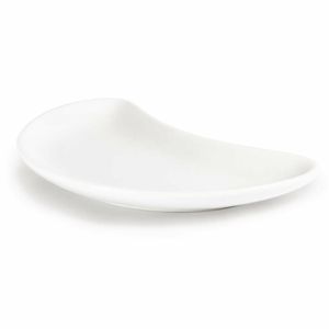 Olympia Whiteware Crescent Salad Plates 200mm (Pack of 12) - C231 - 3