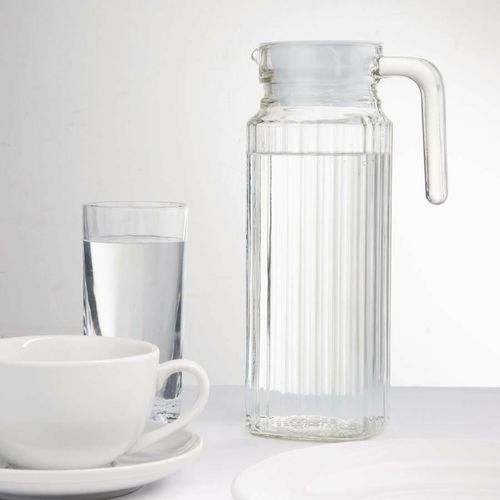 Olympia Ribbed Glass Jugs 1Ltr (Pack of 6) - GF922 - 4