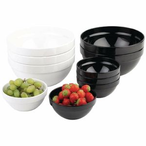 APS Frames Black 2.5Ltr Melamine Bowl - Each - GC934 - 1