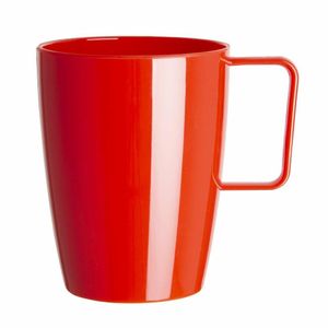 Olympia Kristallon Polycarbonate Handled Beakers Red 284ml (Pack of 12) - CE289 - 1