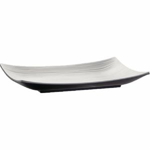 APS Dual Tone Curved Rectangular Platter 11in - GL641 - 1