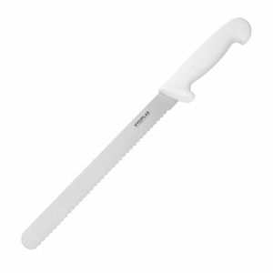 Hygiplas Serrated Slicer White 25.5cm - C883 - 1