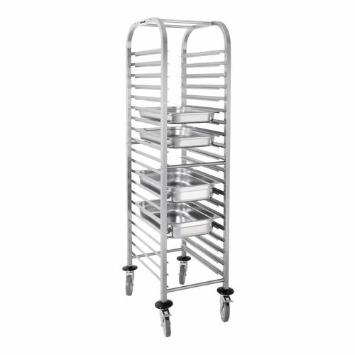 Vogue Gastronorm Racking Trolley 20 Level - U376 - 2