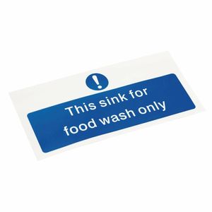 Vogue Food Wash Only Sign - L961 - 3
