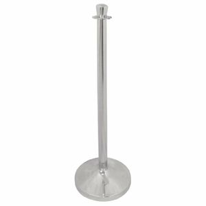 Bolero Stainless Steel Flat Top Barrier Post - S653 - 1