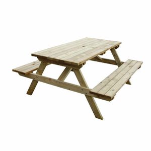 Rowlinson Wooden Picnic Bench 5ft - CG095 - 1